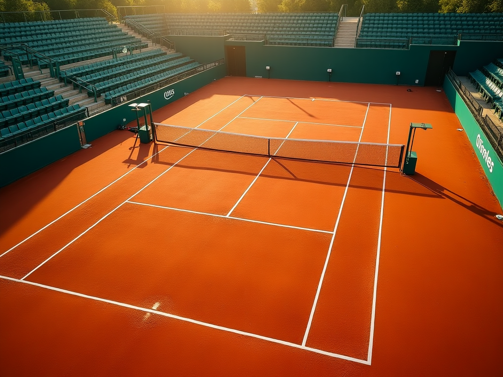 Professional tennis court